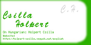 csilla holpert business card